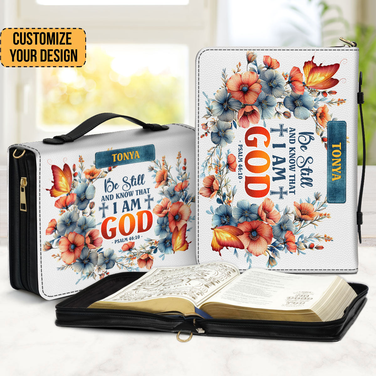 Be Still And Know That I Am God - Unique Personalized Bible Covers - AT4080953