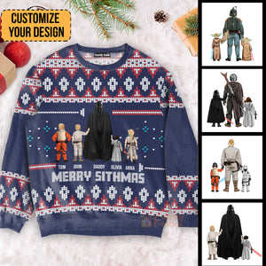 Darth Santa - Gift For Christmas - Personalized Ugly Sweater - CL08 NH96