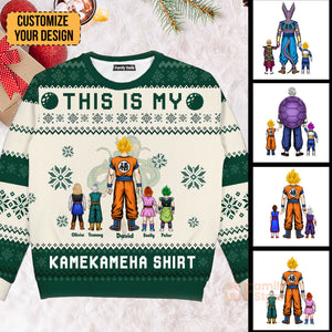 This Is My Kamekameha Shirt - Gift For Family - Personalized Ugly Sweater - CL03 NA94