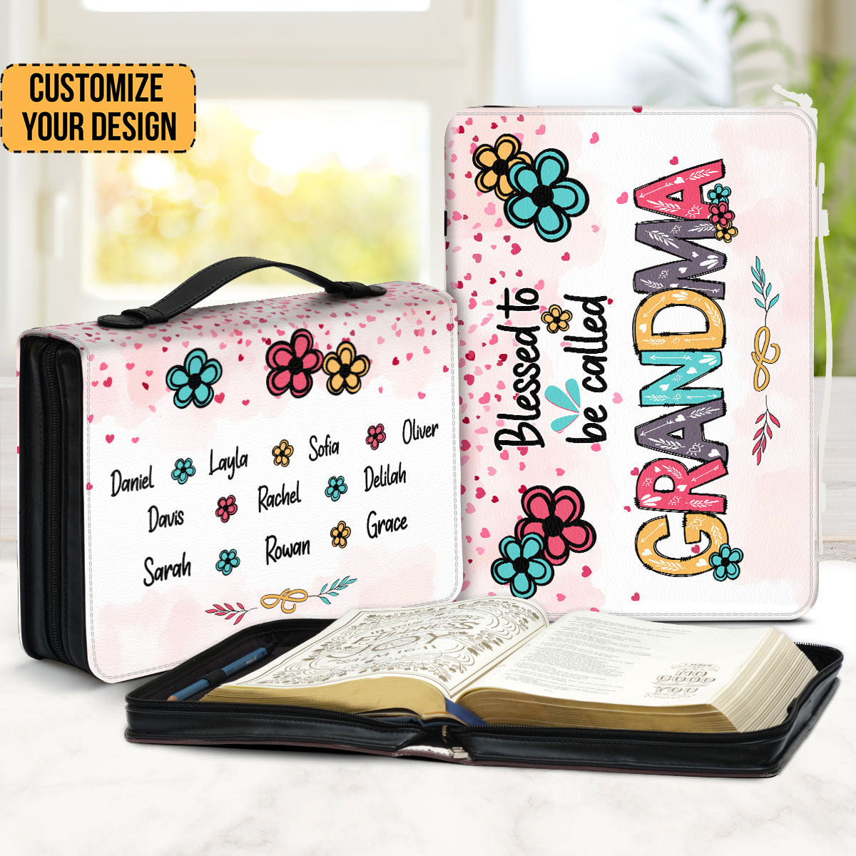 Blessed To Be Called Nana/ Grandma - Thoughtful Gift For Christians - Personalized Bible Covers - AT4080731