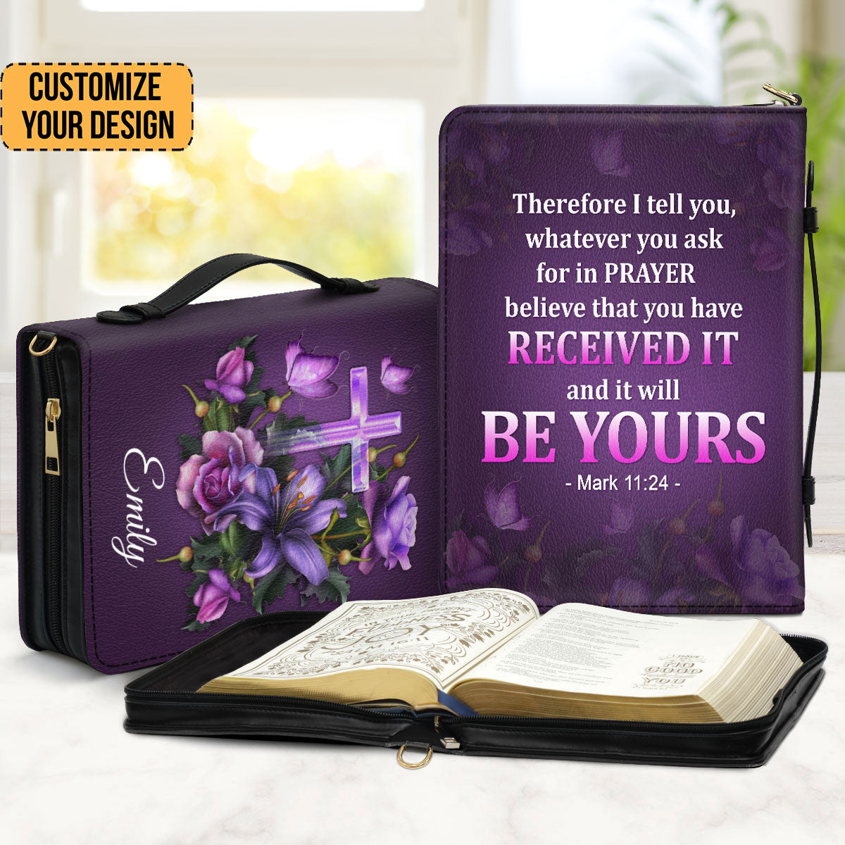 Believe That You Have Received It - Unique Personalized Bible Covers - AT4081407