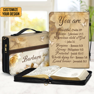 You Are Protected Beautiful Flower - Unique Personalized Bible Covers - AT4081414