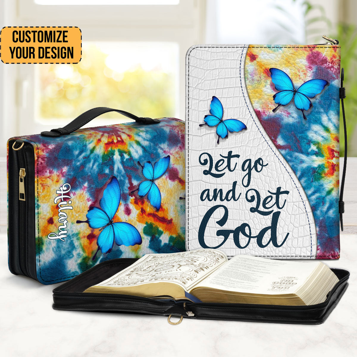 Let Go And Let God - Unique Personalized Bible Covers - AT4081425