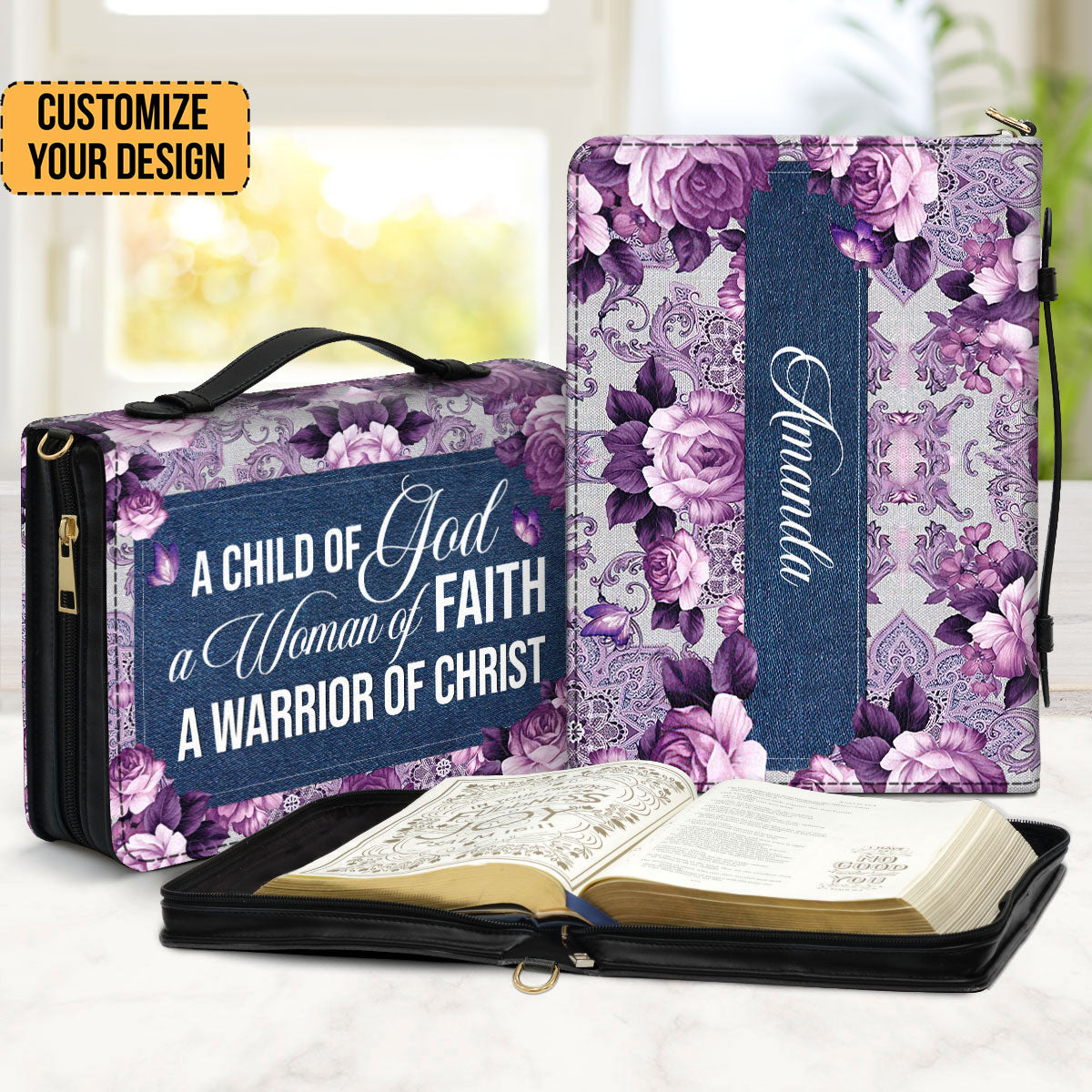 Ladies A Child Of God - Thoughtful Gift For Christians - Personalized Bible Covers - AT4080926