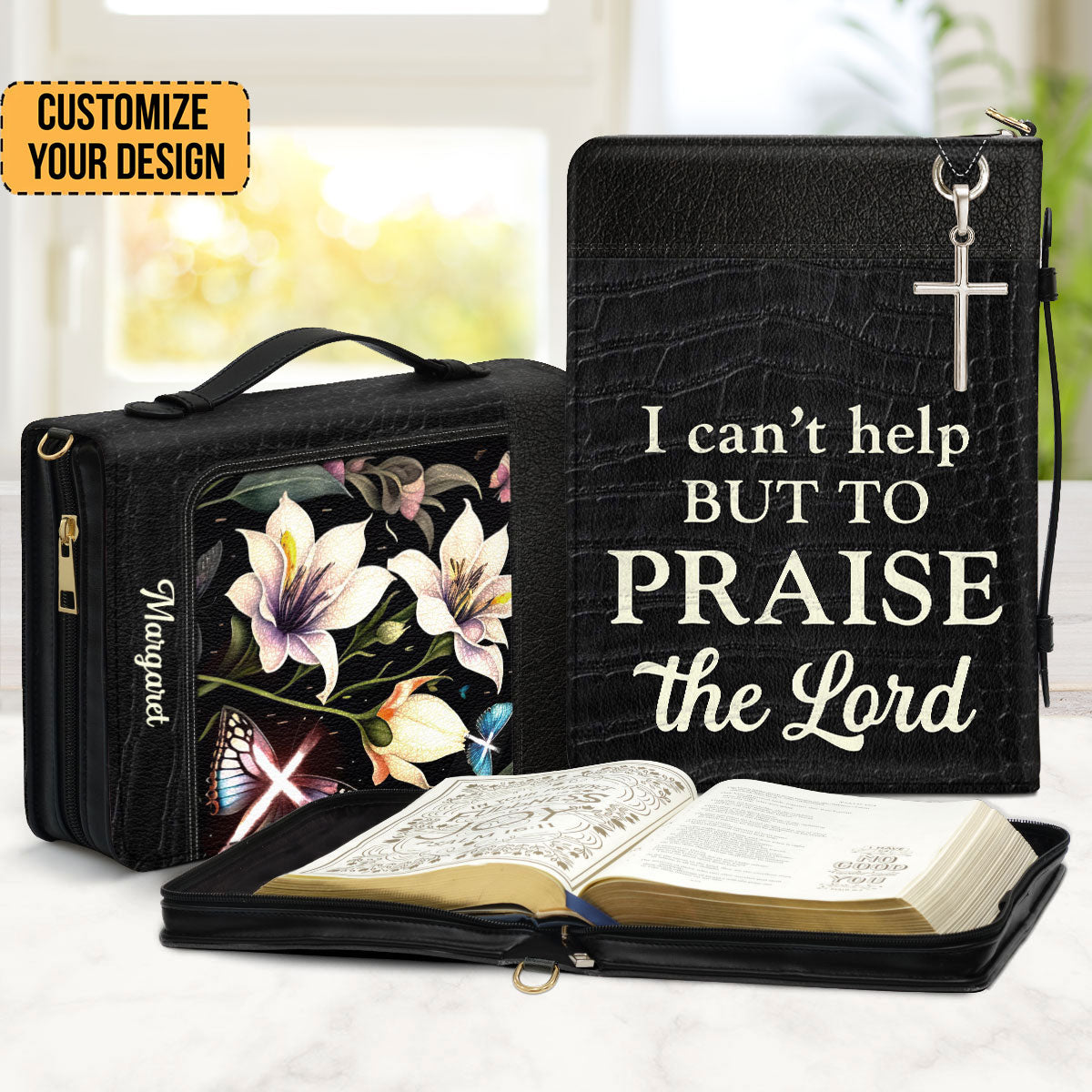 I Can't Help But To Praise The Lord - Unique Personalized Bible Covers - AT4081307