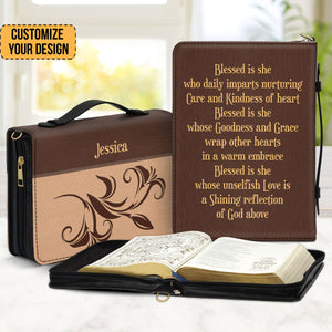 Blessed Is She - Awesome Personalized Bible Covers - AT4082446