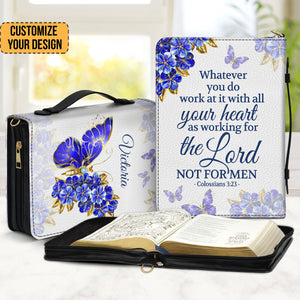 Nehemiah 810 The Joy Of The Lord Is My Strength - Thoughtful Gift For Christians - Personalized Bible Covers - AT4080919