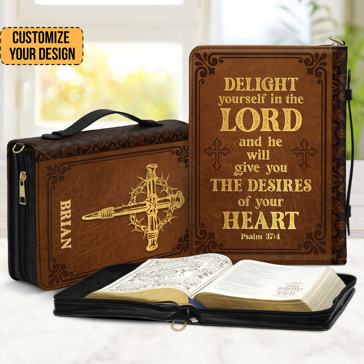 Delight Yourself In The Lord - Scripture Gifts For Women Of God - Personalized Bible Covers - AT4082457