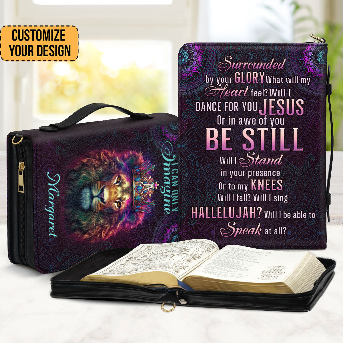 Lion I Can Only Imagine - Awesome Personalized Bible Covers - AT4081227