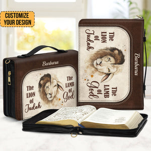 The Lion Of Judah The Lamb Of God - Beautiful Personalized Bible Covers - AT4081436