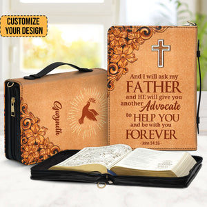 John 1416 Pigeon And Cross - Beautiful Personalized Bible Covers - AT4082429