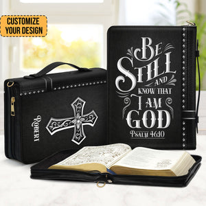 Be Still And Know That I Am God - Scripture Gifts For Women Of God - Personalized Bible Covers - AT4082402