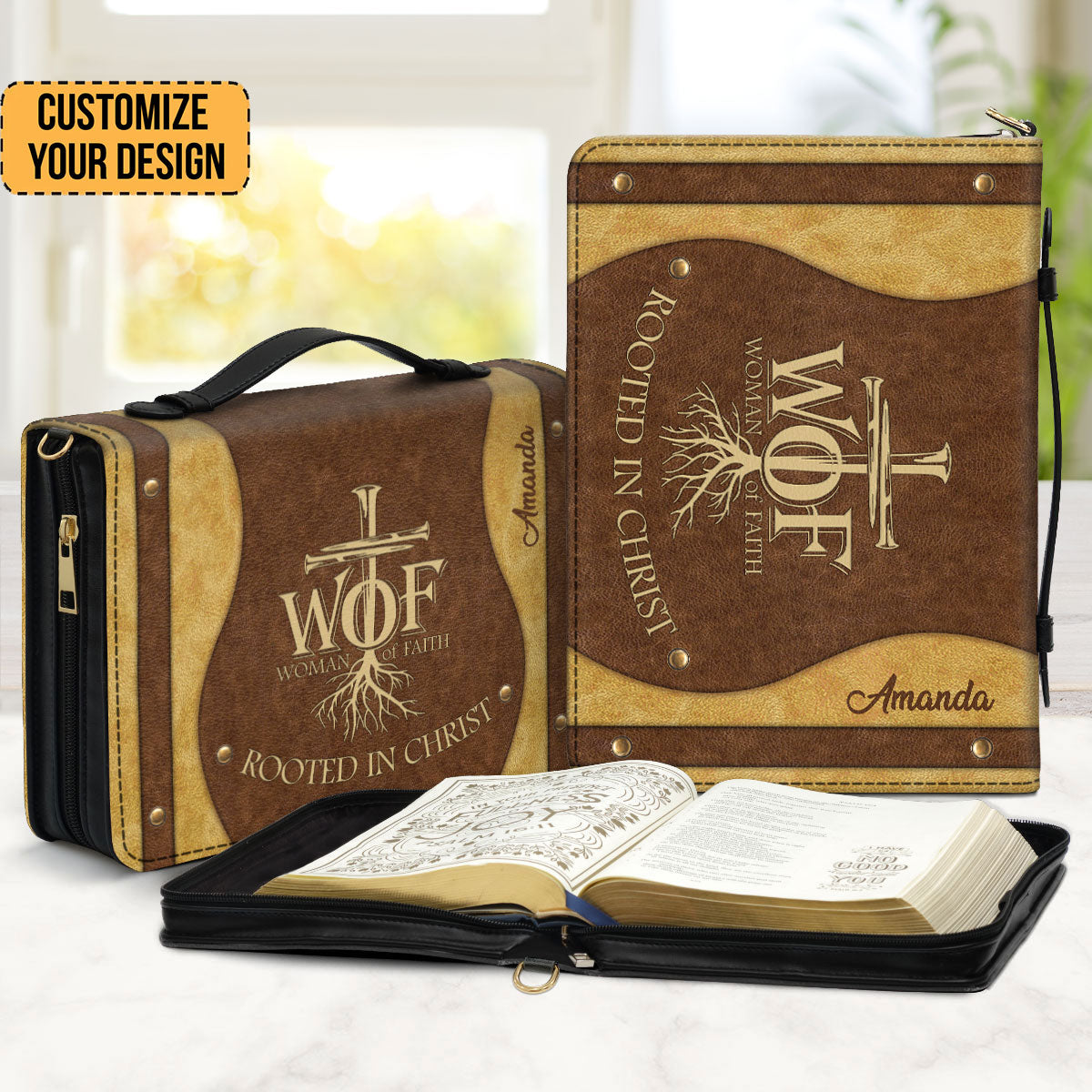 Woman Of Faith Beautiful - Awesome Personalized Bible Covers - AT4081463