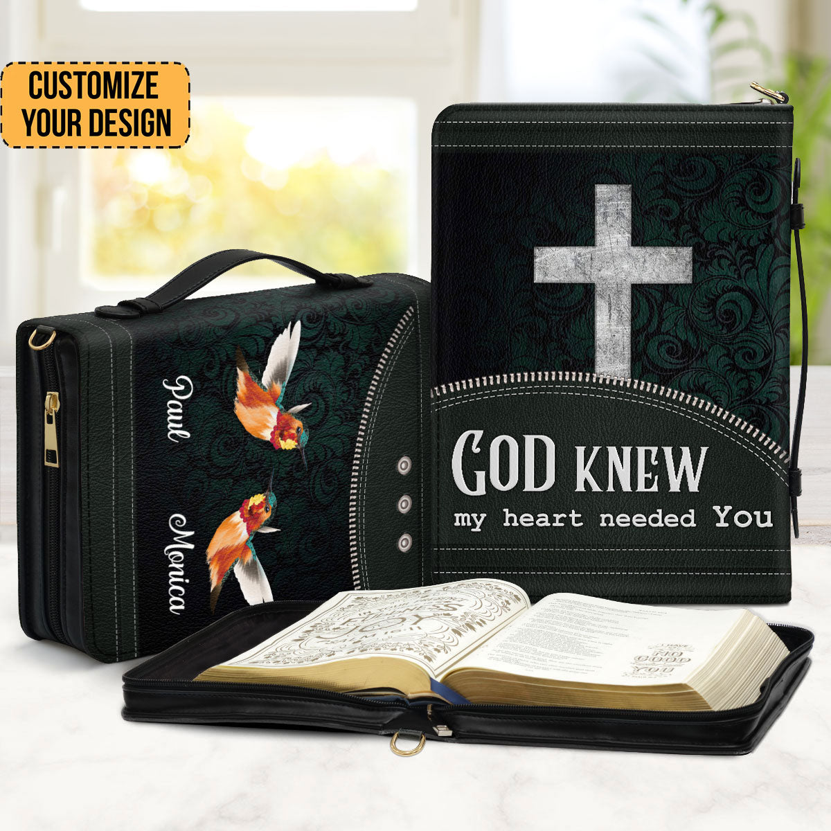 God Knew My Heart Needed You - Thoughtful Gift For Christians - Personalized Bible Covers - AT4080749