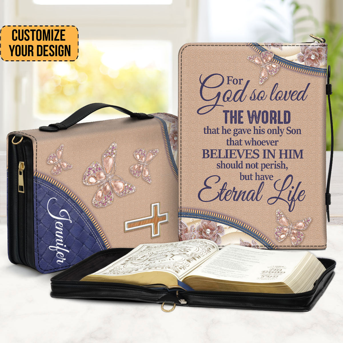 Elegant Personalized Bible Covers - Thoughtful Gift For Christians - Personalized Bible Covers - AT4080738