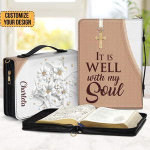 It Is Well With My Soul - Thoughtful Gift For Christians - Personalized Bible Covers - AT4080720