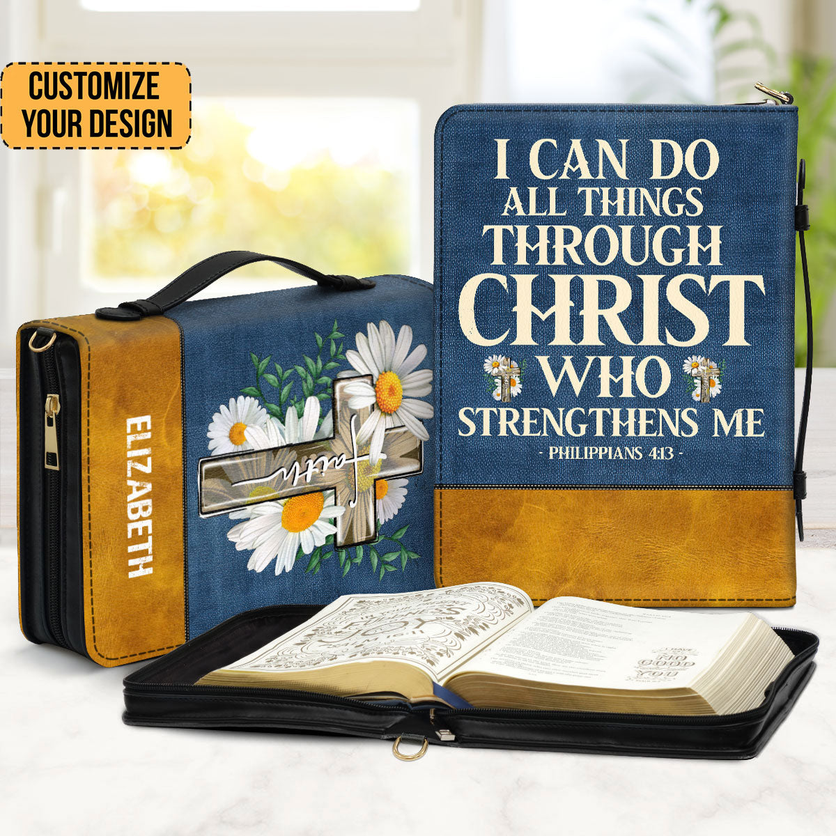 I Can Do All Things - Thoughtful Gift For Christians - Personalized Bible Covers - AT4081211