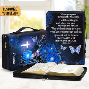 I Will Be With You Isaiah 432 - Awesome Personalized Bible Covers - AT4082416