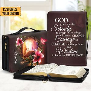 God, Grant Me The Serenity To Accept The Things I Cannot Change - Thoughtful Gift For Christians - Personalized Bible Covers - AT4080805