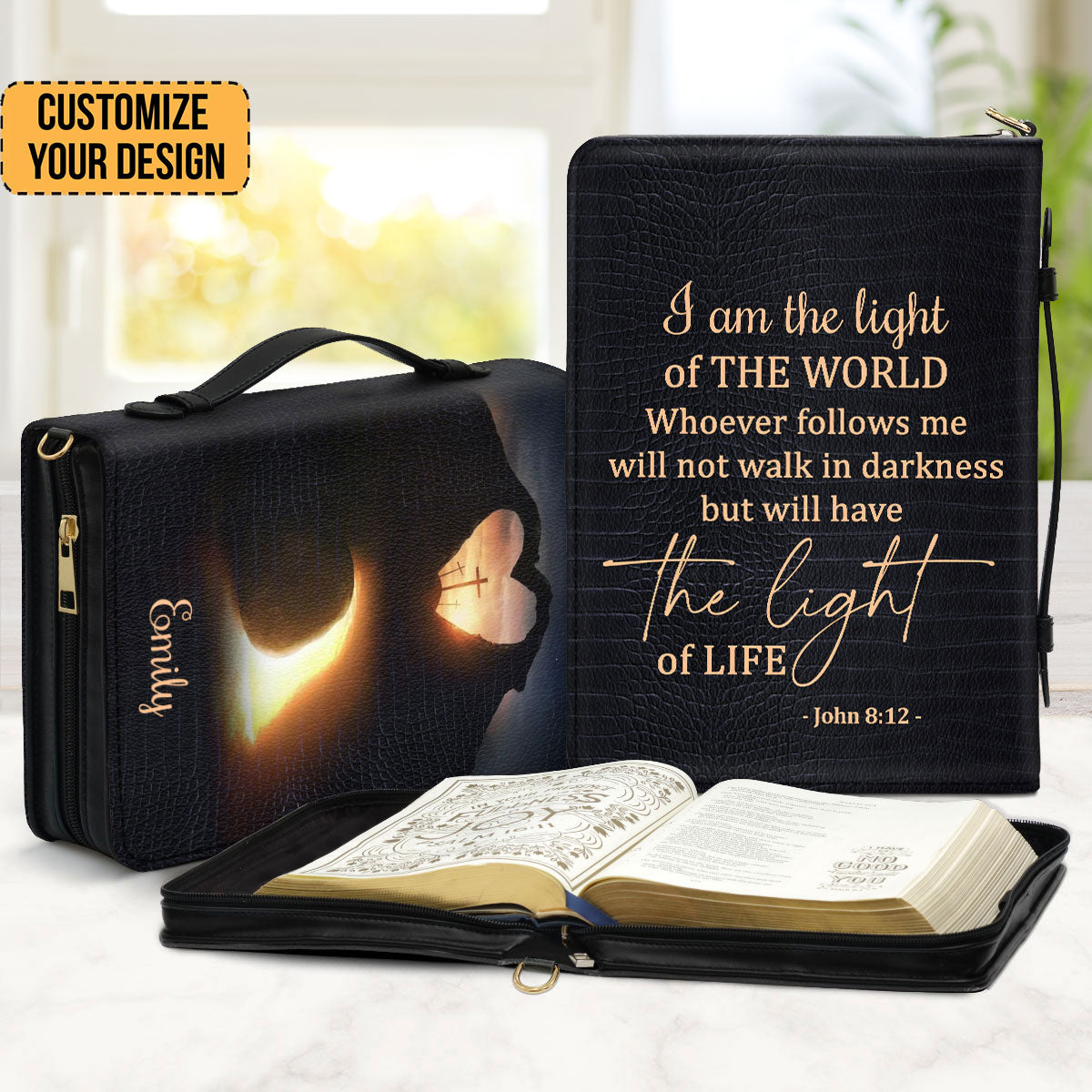 I Am The Light Of The World - Thoughtful Gift For Christians - Personalized Bible Covers - AT4080718