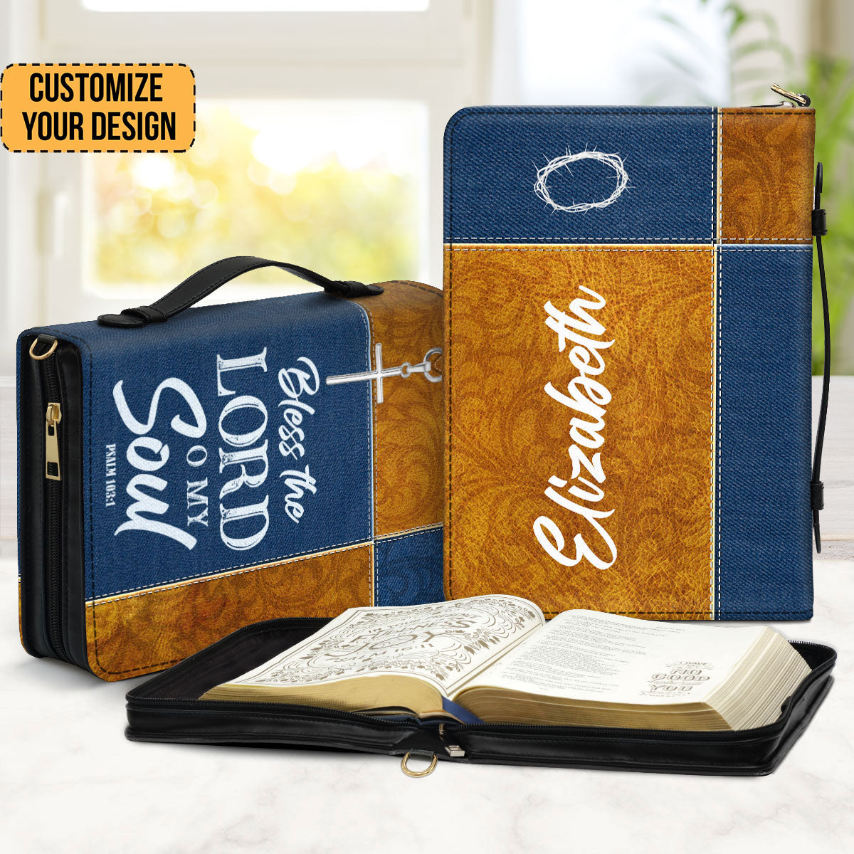 Psalm 1031 Bless The Lord O My Soul - Personalized Bible Covers - AT4081314