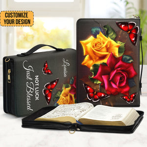 Not Luck, Just Blessed - Beautiful Personalized Bible Covers - AT4081324