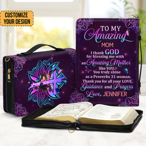 To My Amazing Mom - Thoughtful Gift For Christians - Personalized Bible Covers - AT4081235