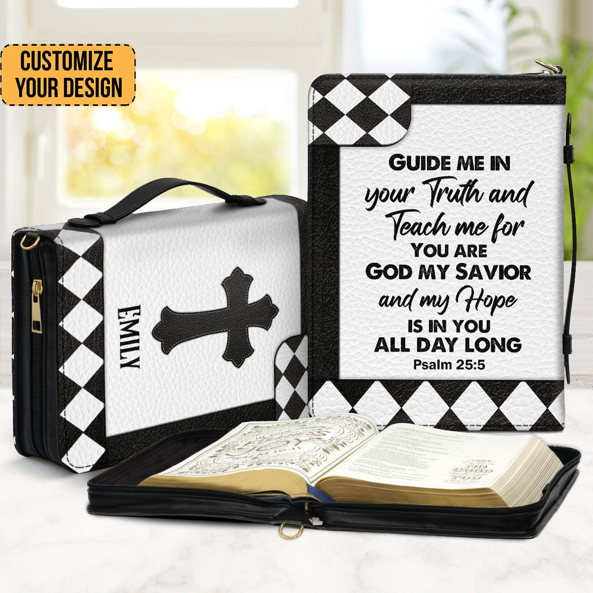 My Hope Is In You All Day Long - Personalized Bible Covers - AT4081426