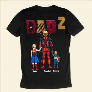 Super Hero Dadpool Like A Dad, Only Cooler - Gift For Father's Day - Personalized Shirt 2 Side - CL02 NH96