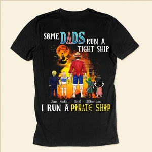 One Piece Dad Runs A Pirate Ship - Gift For Father - Personalized Shirt 2 Side - CL11 NH96