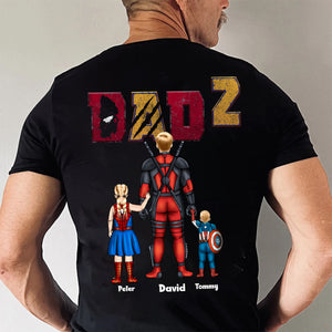 Super Hero Dadpool Like A Dad, Only Cooler - Gift For Father's Day - Personalized Shirt 2 Side - CL02 NH96