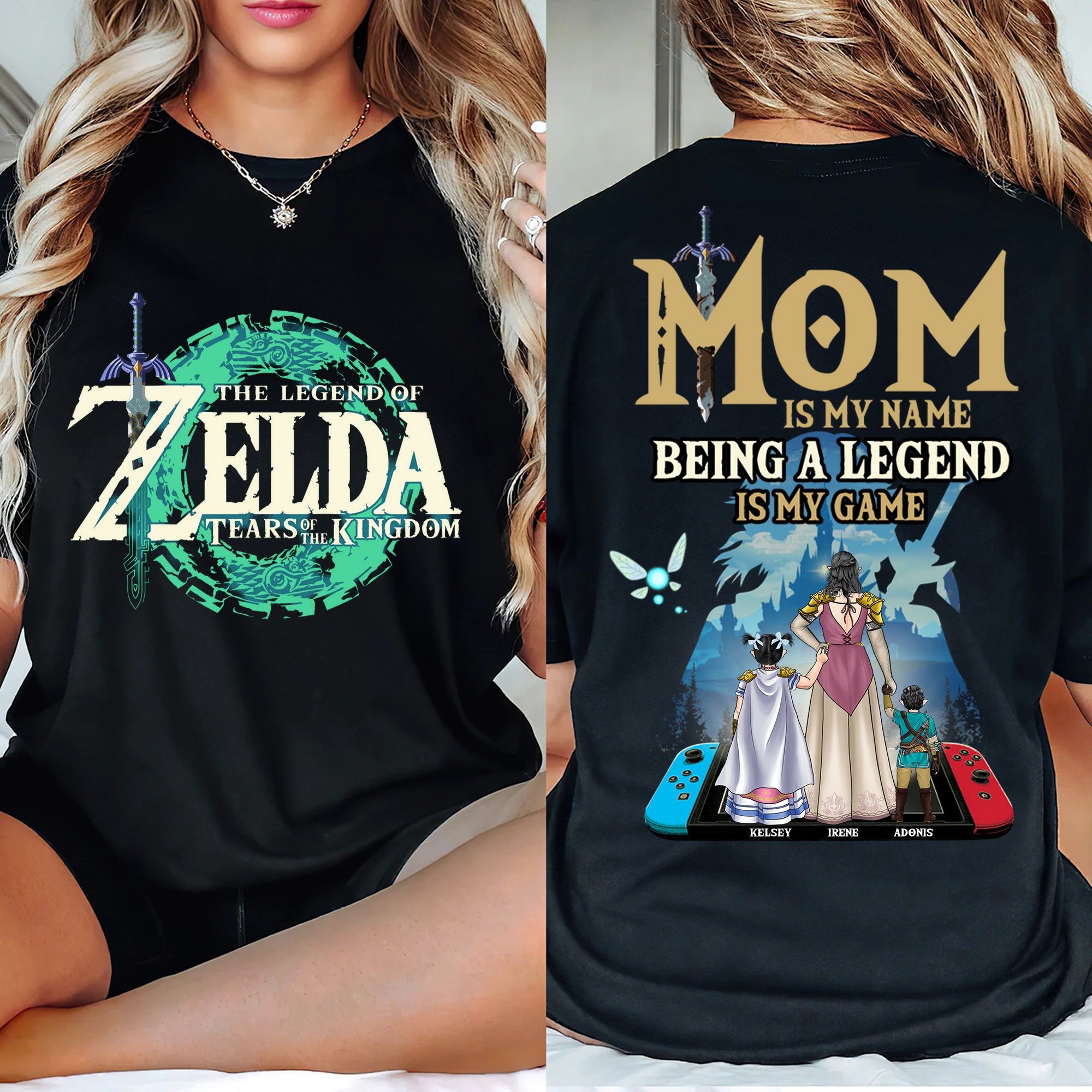 The Legend Of Mom Tears Of The Kingdom - Gift For Mom - Personalized Shirt 2 Side - CL07 NH96