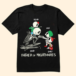 Fatherhood Living In The Dream One Nightmare At A Time - Gift For Dad - Personalized Shirt 2 Side - CL14 NA94