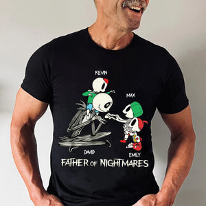 Fatherhood Living In The Dream One Nightmare At A Time - Gift For Dad - Personalized Shirt 2 Side - CL14 NA94