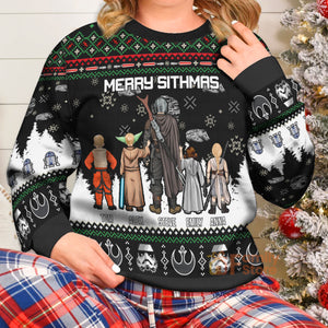 Dad Star Wars Merry Xmas - Personalized Ugly Sweatshirt - Gift for Dad, Grandpa, Husband CL08 NH96