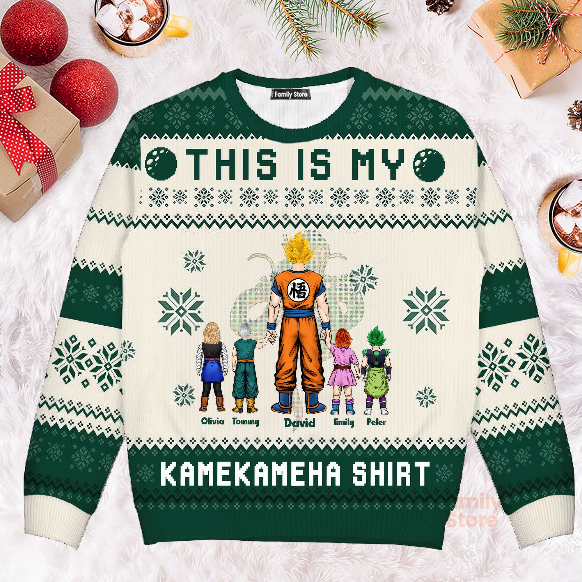 This Is My Kamekameha Shirt - Gift For Family - Personalized Ugly Sweater - CL03 NA94