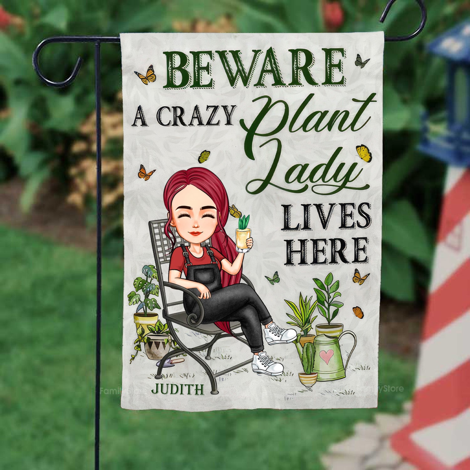 Grandma Gardening Where Love Grows - Personalized Garden Flag - Gift For Mom, Grandma, Mothers Day, Plant Lovers  | GR21 NA94