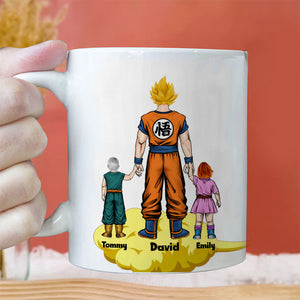 Daddy Is Our Favorite Saiyan Dragon Balls - Gift For Father's Day - Personalized Ceramic Mug