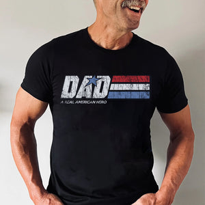 Best Dad Ever Super Hero - Gift For Dad, Grandfather - Personalized Two Side Shirt