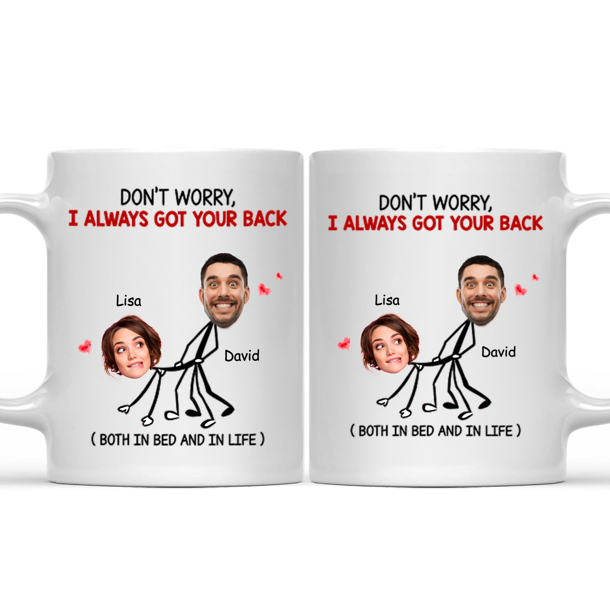 Don't Worry, I Always Got Your Back - Gift For Couple - Personalized Ceramic Mug - Crawl NH96