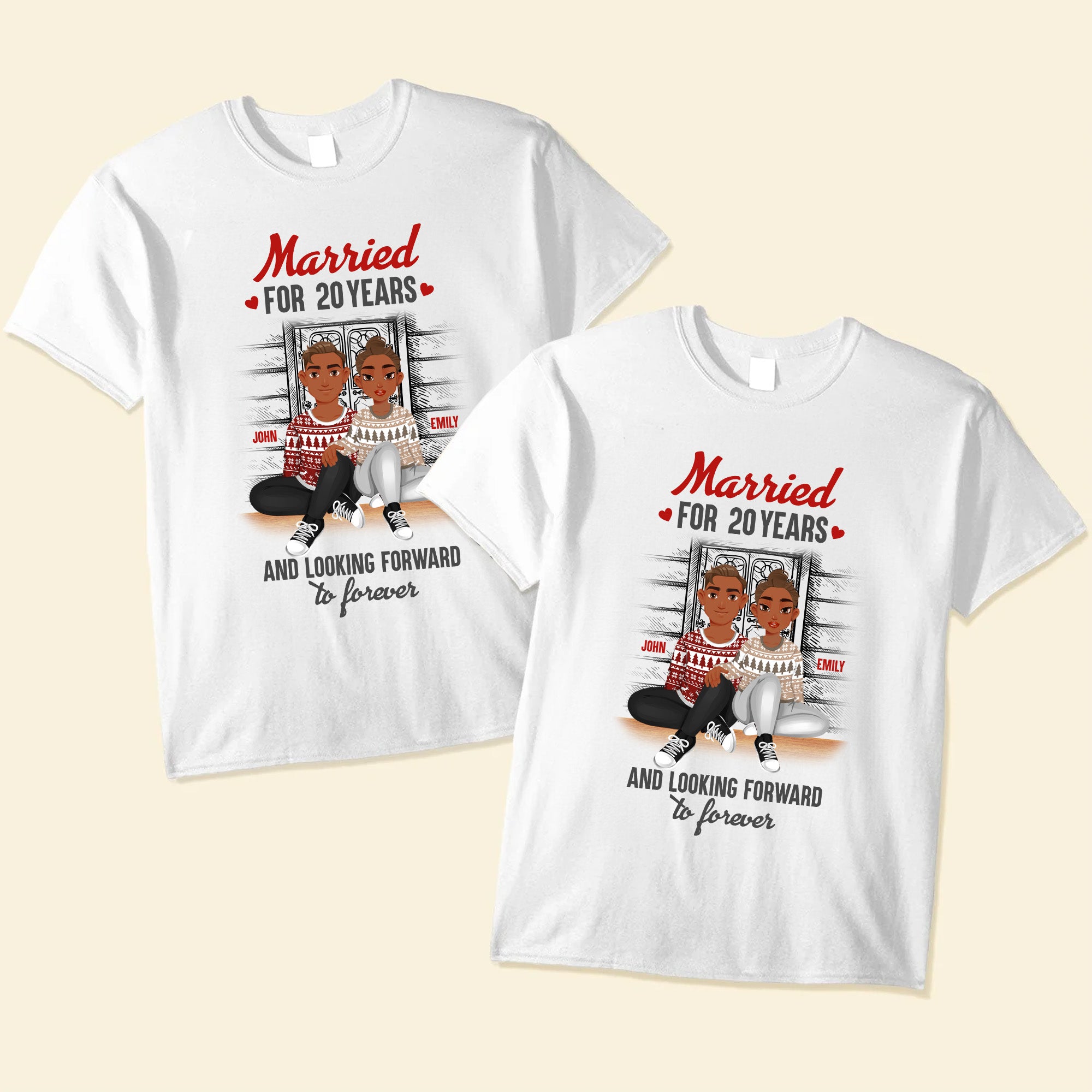 Married For Many Years And Looking Forward To Forever Black African - Personalized Shirt - Gift For Couple, Husband Wife, Anniversary, Engagement, Wedding, Marriage Gift - GR1 NH96