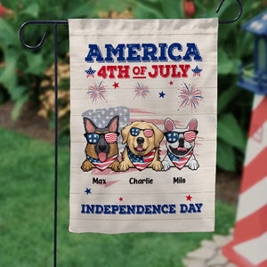 America Happy Independence Day - Gift For Pet Lovers - Personalized Flag