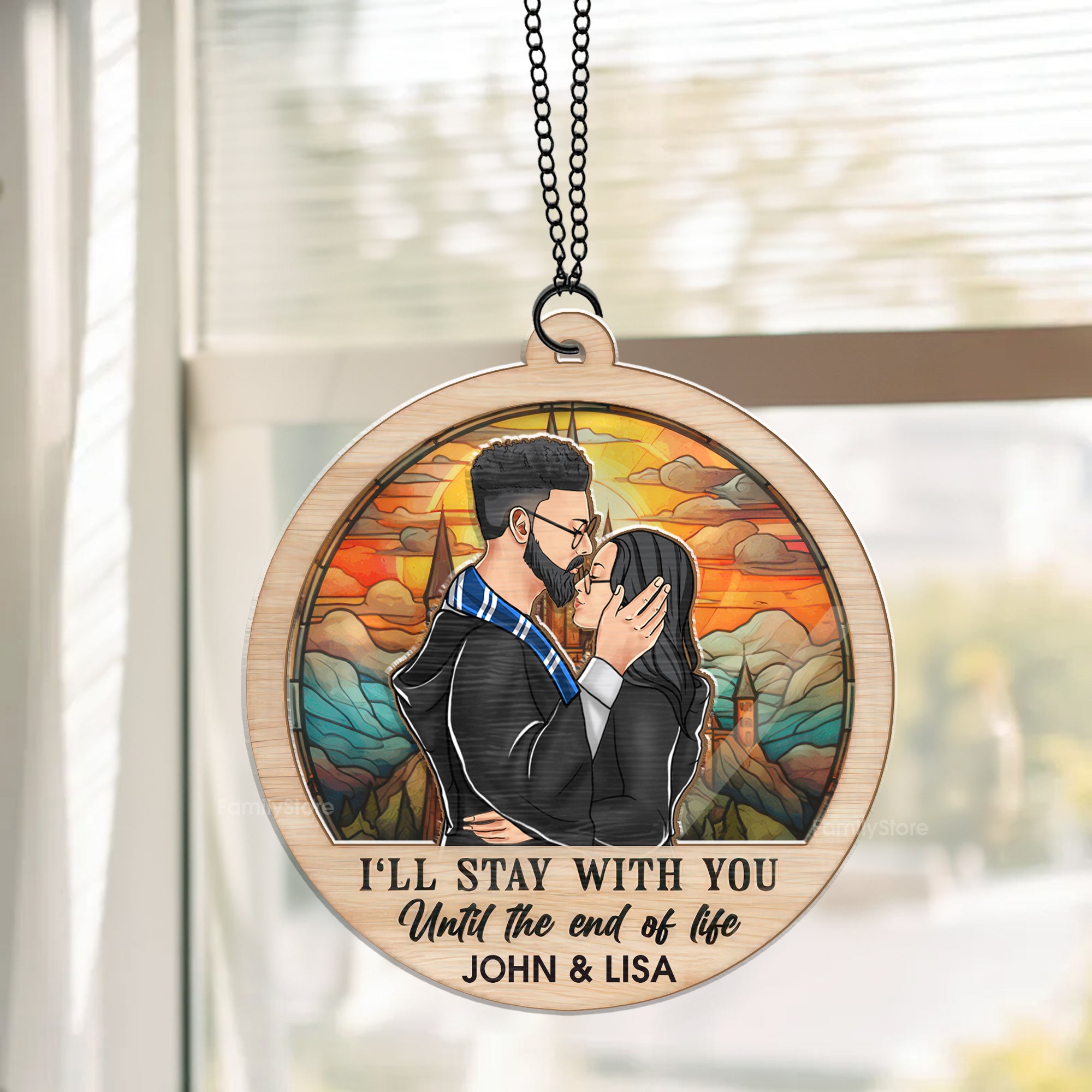 Harry Potter I'll Stay With You Until The End Of Life - Gift For Couple - Window Suncatcher Ornament - CL20 NH96