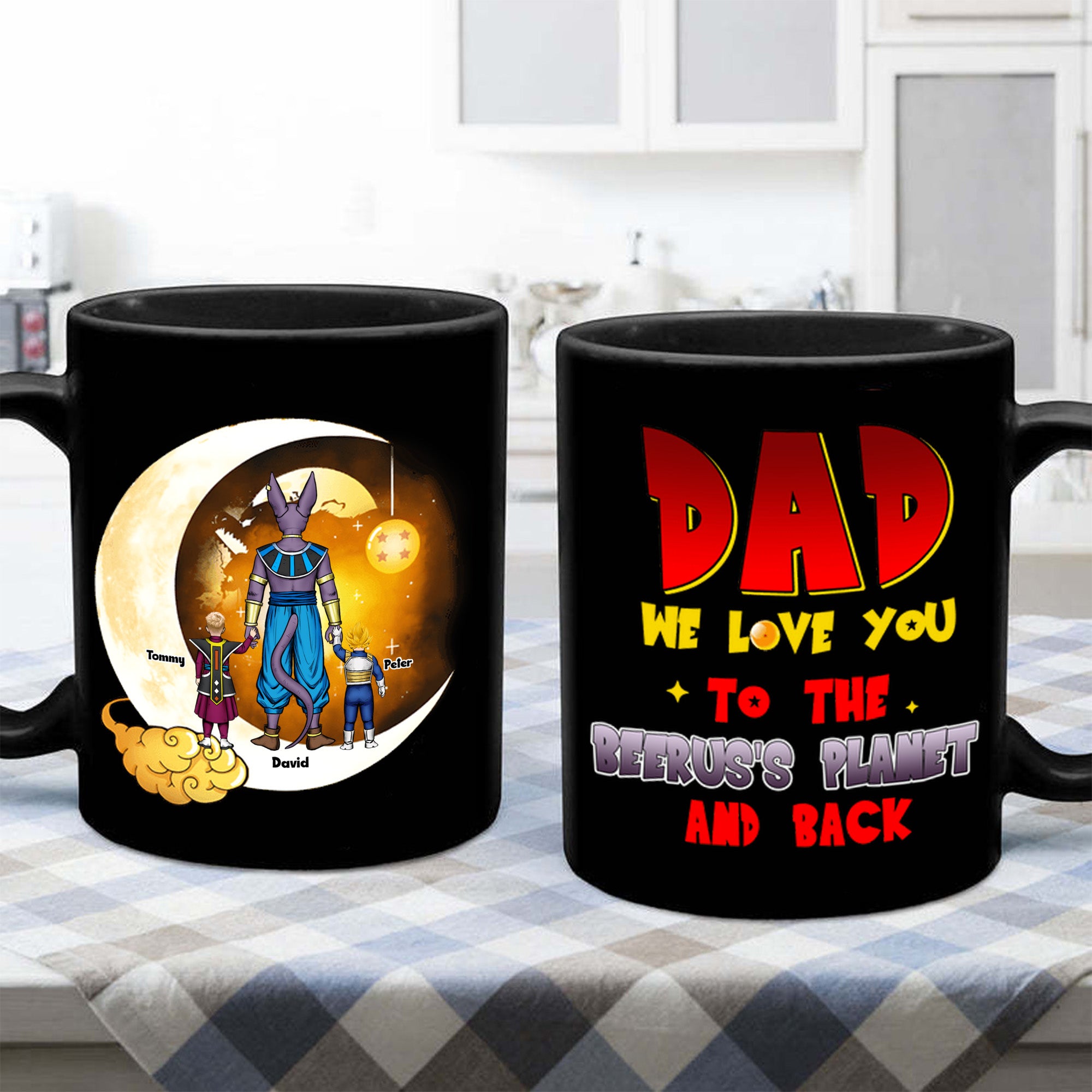 Dad We Love You To The King Kai's Planet And Back - Gift For Father's Day - Personalized Ceramic Mug