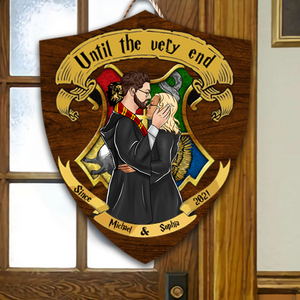 Wizard Couple Until The Very End - Gift For Couple - Personalized Custom Shaped Wood Sign - CL20 NH96