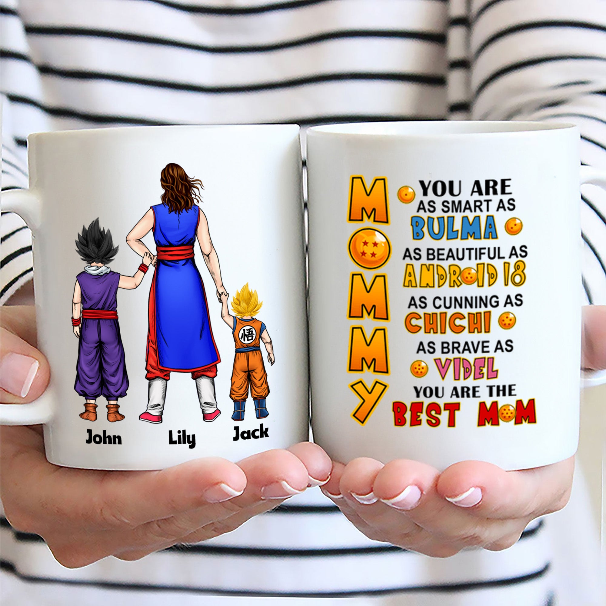 Mommy You Are As Smart As Bluma As Beautiful As Android 18 - Gift For Mom - Personalized Ceramic Mug - cl03 NA94