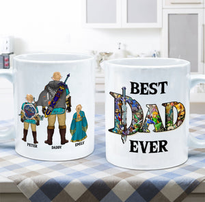 Zelda The Legend Dad Ever - Gift For Father's Day - Personalized Ceramic Mug