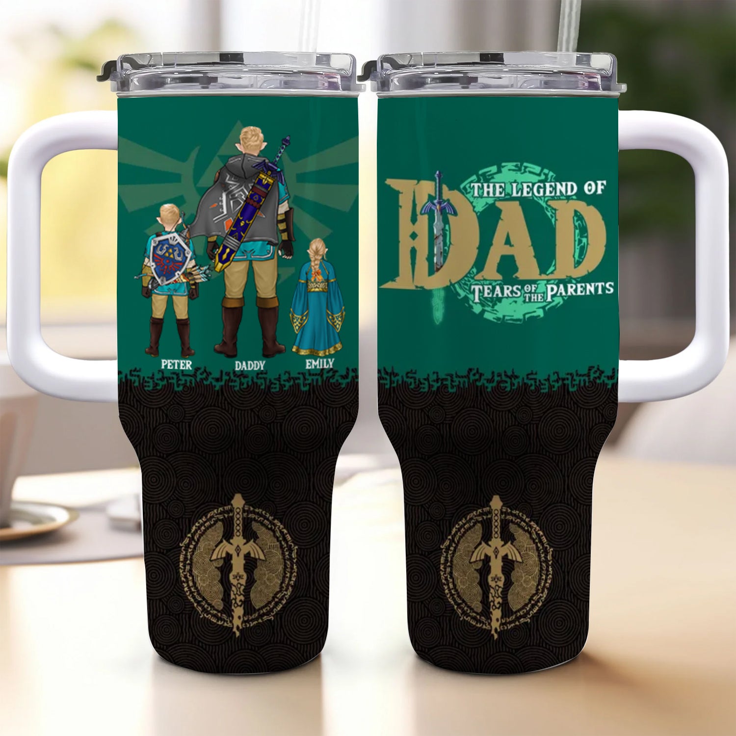 The Legends Tears Of The Parents - Gift For Father's Day - Personalized 40oz Tumbler Cup With Straw