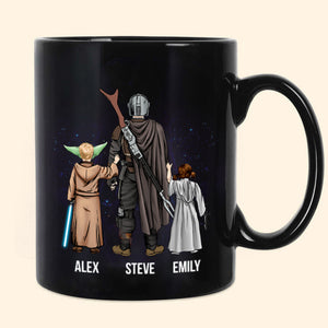 Together We Can Rule This Galaxy - Gift For Dad, Husband, Father's Day - Personalized Ceramic Mug