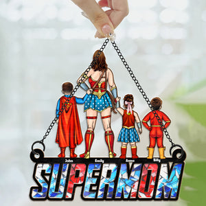 Super Mom - Gift For Mother - Window Hanging Suncatcher Ornament - CL02 NH96